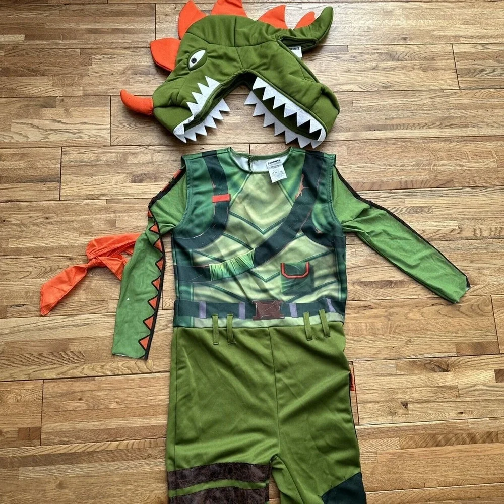 Fortnite Rex Dinosaur Costume‎ Size M 8-10
